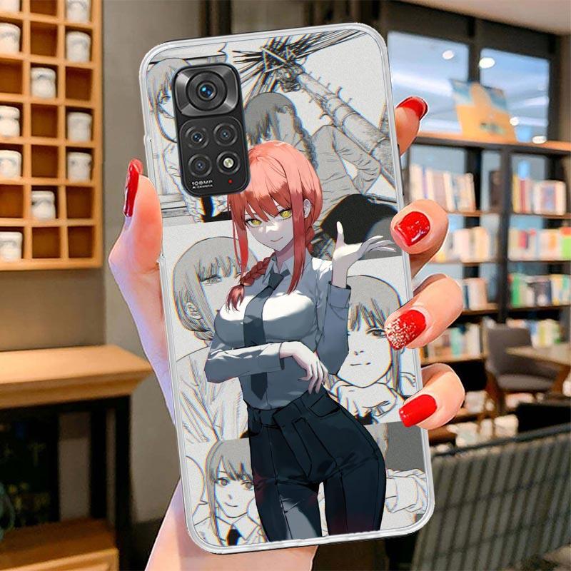 Kettensäge Makima Power Cover Handyhülle Für Xiaomi Redmi Note 15 14 13 12 11 10 Pro Plus 14S 12S 11S 11T 11E 10S Weiche Hüllen Schale