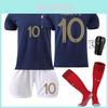 Noutate Tricou de Fotbal Cupa Mondială 2223 cu Mbappe 10 Benzema 19 și Griezmann 7
