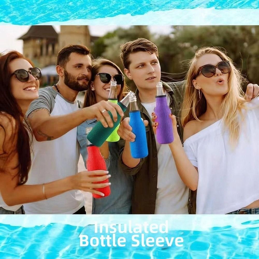 Rutschfeste isolierte Wasserflaschentasche Neopren-Flaschenhalter Neue Vakuumbecher-Hülle Fitness