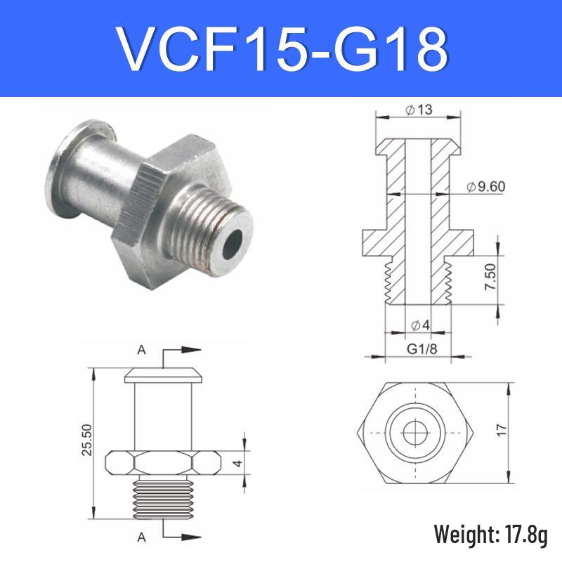 Vacuum Suction Cup Connector VM-G1 Threaded Barb Pneumatic Nozzle Adapter