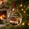 Decorative Hanging Ornaments for Festivals 3D Clear Ball Christmas Ornament, Holiday Message Keepsake, Acrylic Tree Decoration Winter Tree, Home Party