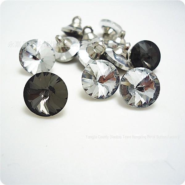 Transparent Crystal Acrylic Diamond Shirt Button for DIY Children's and Women's Clothing Accessories