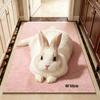 Pet Themed Animal Shaped Carpet 3D Printed Diatom Mud Mat Cat-Shaped Area Rug  Home Floor Decor