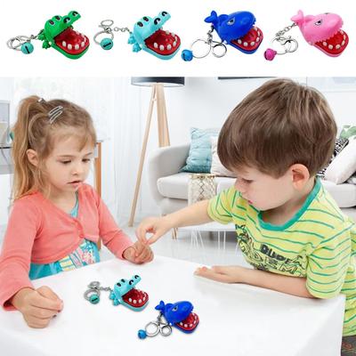 Finger Biting Keyring for Kid Interactive Finger Biting Shark Toy for Girls Novelty Collectible Kid Animal Toy for Home School