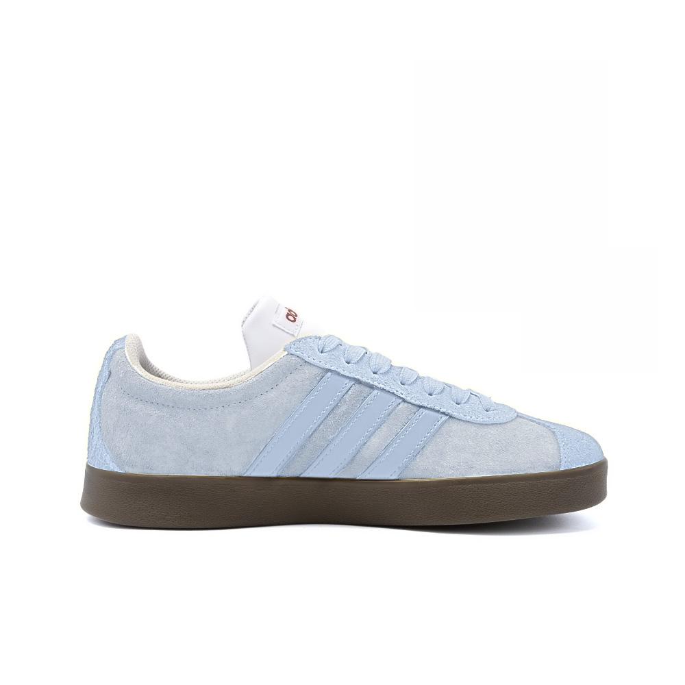 Adidas Neo Vl Court Sugar Poem, Amber Leather Low top Skateboard Shoes Unisex Blue Gray HQ1802(Team189-)