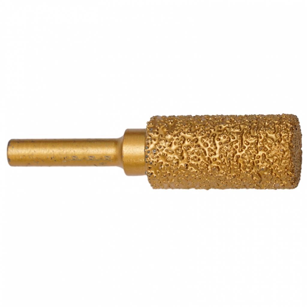 Złota główka diamentowa frezowa 6mm okrągły trzpień 8/10/13/15/20/25mm diament