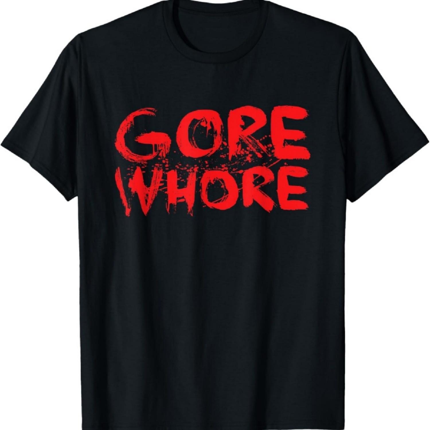 

Gore Whore Punk Goth Horror Movie Fan Shirt T-Shirt XXXXXL чёрный