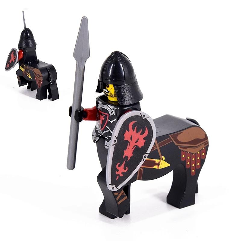 Mittelalterlicher Ritter Antiker Soldat Minifigur Montage Bausteine