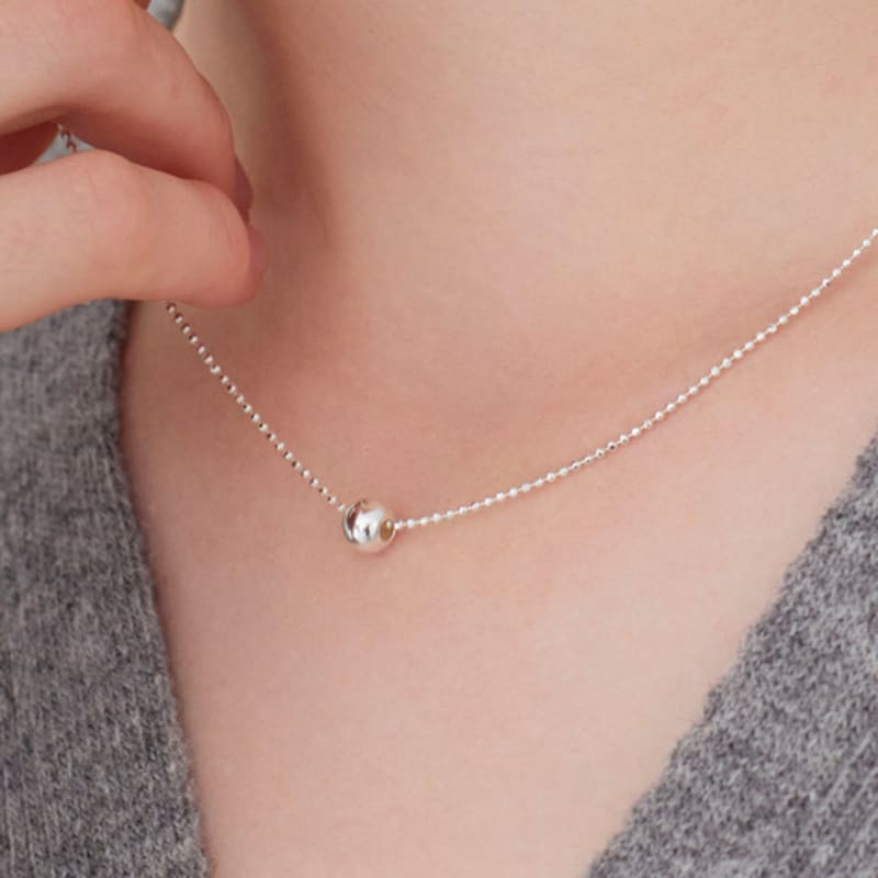 

dmoment (925Silver) Bella Ball Necklace Silver