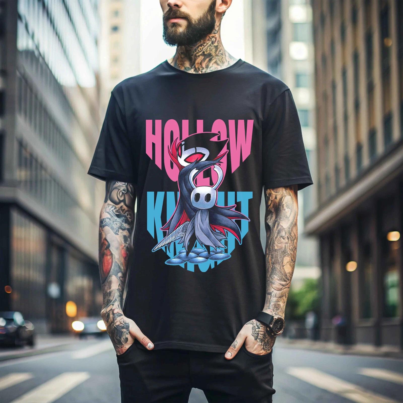 

100% cotton TOPS UNISEX TEES MENS WOMENS Hollow Knight Unisex Gaming T-Shirt Indie Girl Top Best Gifts Black Shirt 154 S