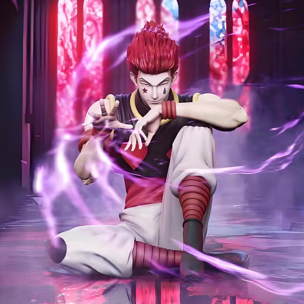 H×H Anime Figure Gon Freecss Killua Zoldyck Action Figure sitting pose Anime Hisoka Figure Statue Car Ornaments PVC Model Toys