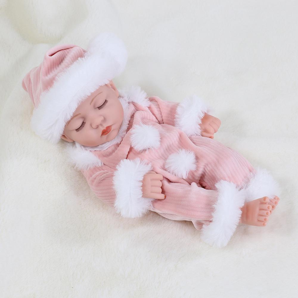30cm Silicone Reborn Baby Doll - Soft Sleep Companion & Child Role-Playing Toy