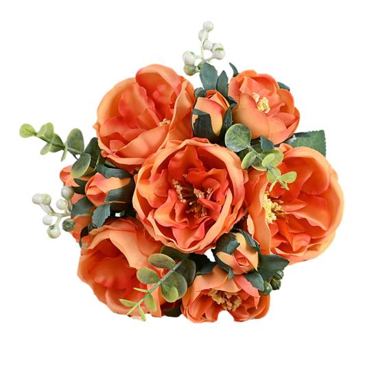 Beautiful Non-fading Decorative Bright Color Home Decoration Fake Rose Living Room Artificial Hibiscus