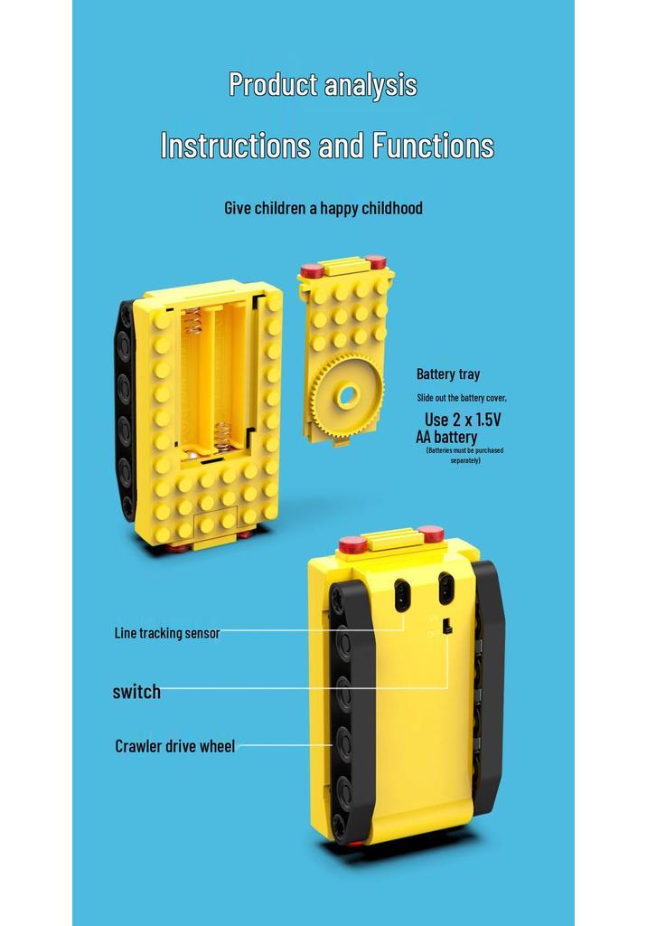 Line-Following Induction Car: Automatic Road Recognition & Marking Pen Toy for Kids