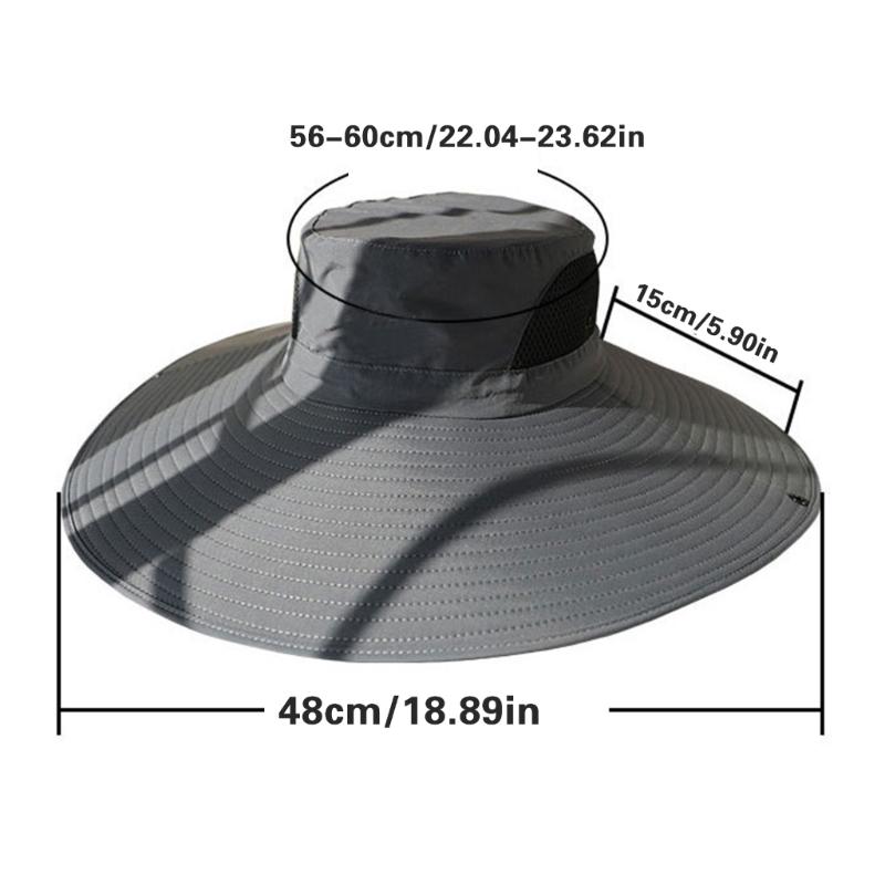 Fishing Hat for Adult with USB Cooling Fan Solar Powered Fan Hat Waterproof Sun Protective Hat for Outdoor Activity