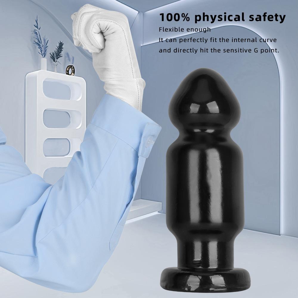 9.5cm Black Giant PVC Dildo Extra Large Thick Butt Plug Fisting Sex Toy Strap On Cock Big Dick BDSM