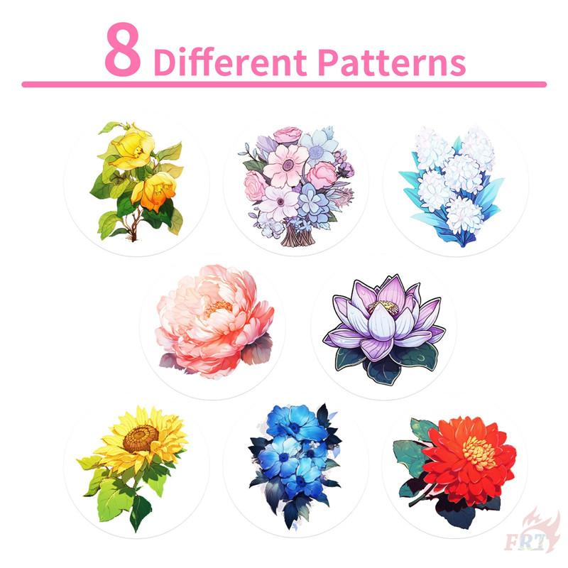 500Pcs/Roll Ins Flowers & Reading Kids Rewards Stickers - DIY Scrapbooks Album Decor Sealing Label Decals