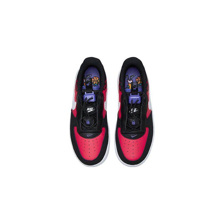 Nike Air Force 1 Toggle Se Casual Low Top Kids Sneakers Kids Sneakers Black Red DN3322-600
