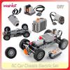 4WD Allradantrieb Autos Elektrisches Fernsteuerungs Fahrzeug Modell Motor Motor Differentialgetriebe MOC Technische Bausteine Spielzeug Geschenke