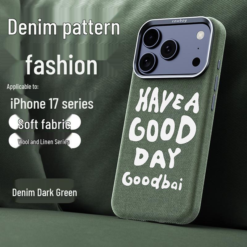 

Compatible Denim Fabric iPhone 17 Pro Max Case: All-Inclusive, Drop-Proof Protection Pro Max