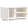 Vidaxl Szafka Pod Telewizor, Biała, 80X35X40,5 Cm, Lite Drewno Sosnowe