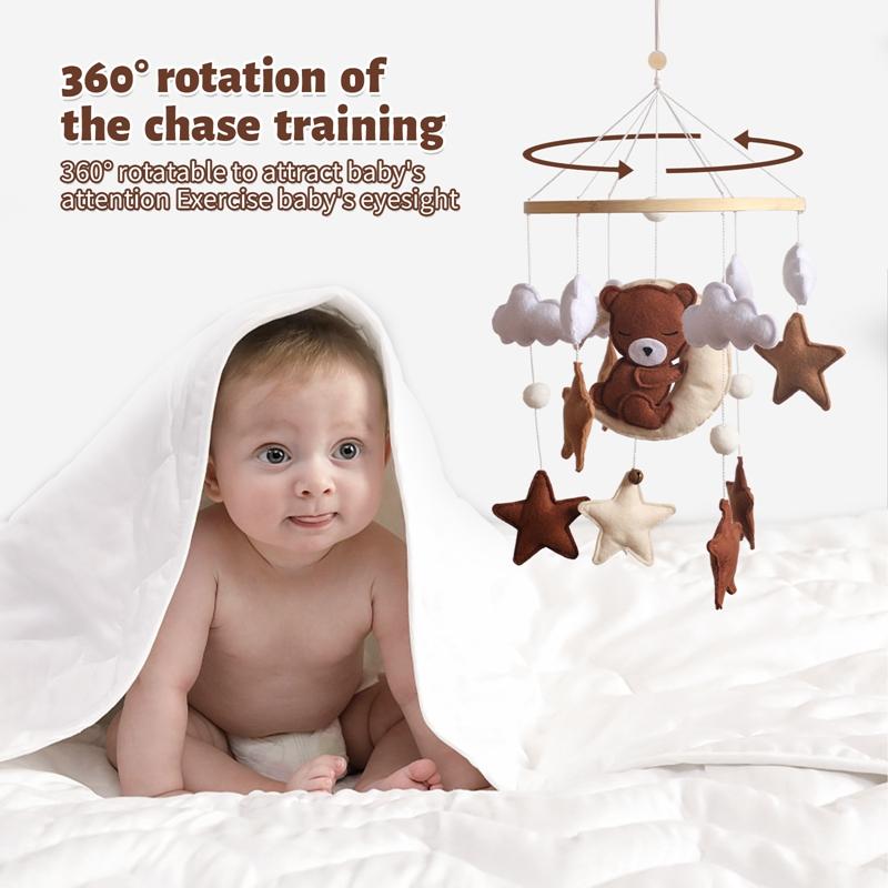 Baby Mobile Rattles Toys 0-12 Months For Baby Newborn Crib Bed Bell Toddler Rattles Carousel Baby Educational Toys Children Gift