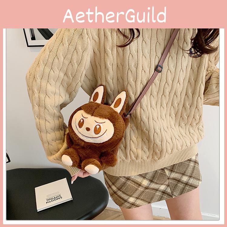 Character Plush Cartoon Shoulder Crossbody Bag For Kids And Use School