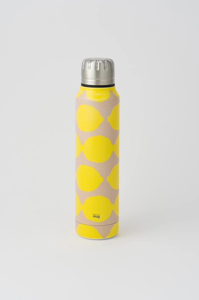 Thermo Mug Stainless Steel Umbrella Vacuum Bottle/Kamawanu Bottle, 300ml, Lemon, Double-walled Wall, 2UB15-KW