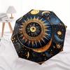 Sun, Moon-themed, Eight-ribbed, Self-folding Umbrella Is Suitable for Everyday Outdoor Use and Is An Ideal Gift for Friends and Family, As A
