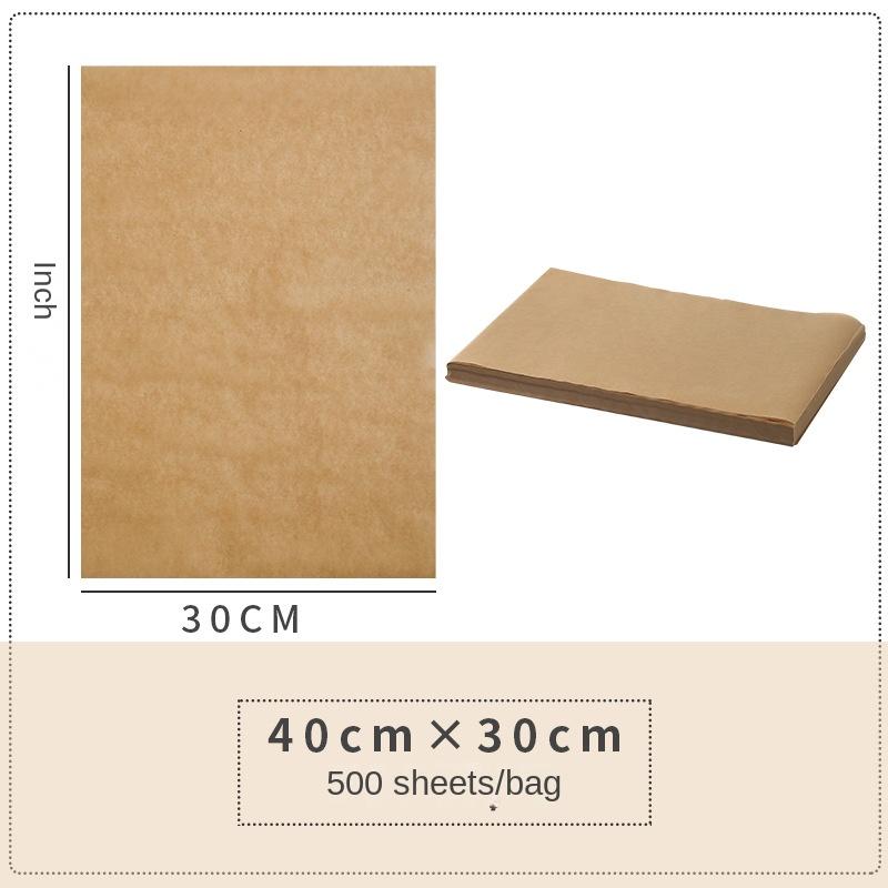 Backmattenpapier Küchenofen Kommerzielles gelbes Silikon-Fettschutzpapier Ölabsorbierendes Papier Fettschutzpapier für frittierte Lebensmittel Braunes Grillpapier