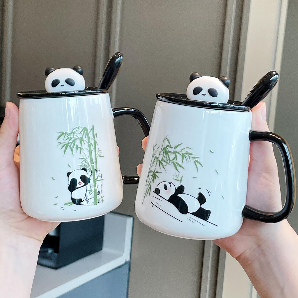 Souvenir Gift Gift Box Creative Practical Cup New Cute Panda Ceramic Mug Couple Water Cup Home