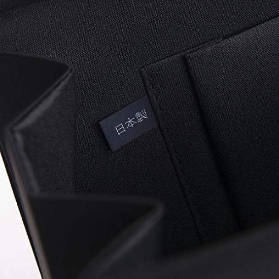 Aurora Wide Black Formal Bag, Water-Repellent, Made in Japan, Perfect for Weddings, Funerals, and Special Occasions, Black, F1