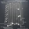 11pcs Simple Heart Butterfly Moon Pendant Necklaces For Women Elegant Silver Color Star Crystal Imitation Pearl Jewelry Set 2026