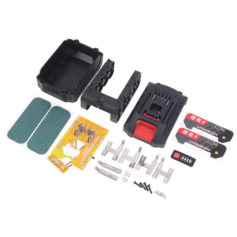Vickers Battery Case Storage Box Shell PCB Charging Board 5/10/15/20 Cores Plastic Battery Case Power Tool Accessories