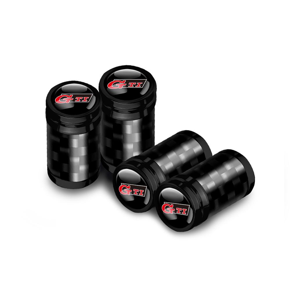 MPSGW1 Car Accessories Carbon Fiber Wheel Tire Valve Caps Stem Case for Volkswagen Golf Tiguan Jetta GTI Bora VW R Polo Passat Rline