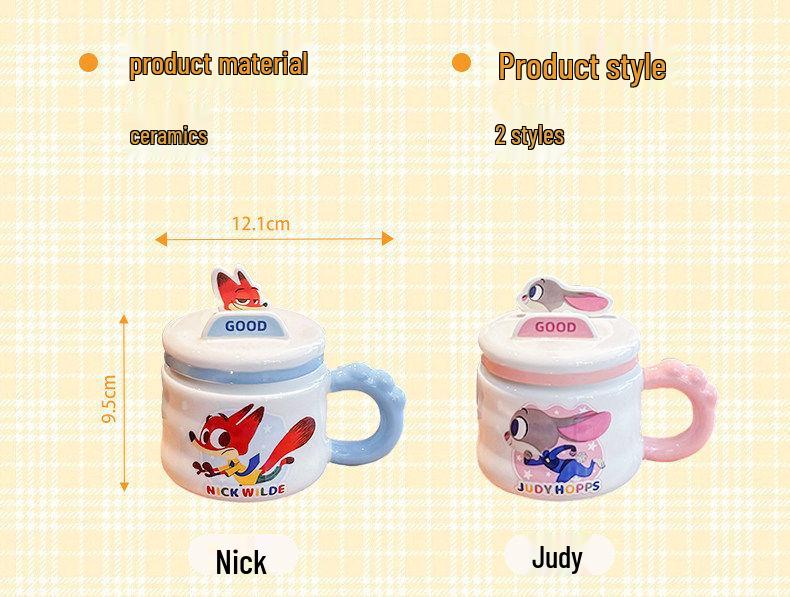 Zootopia Ceramic Mug: Birthday Gift for Boys & Girls, Best Friend Souvenir