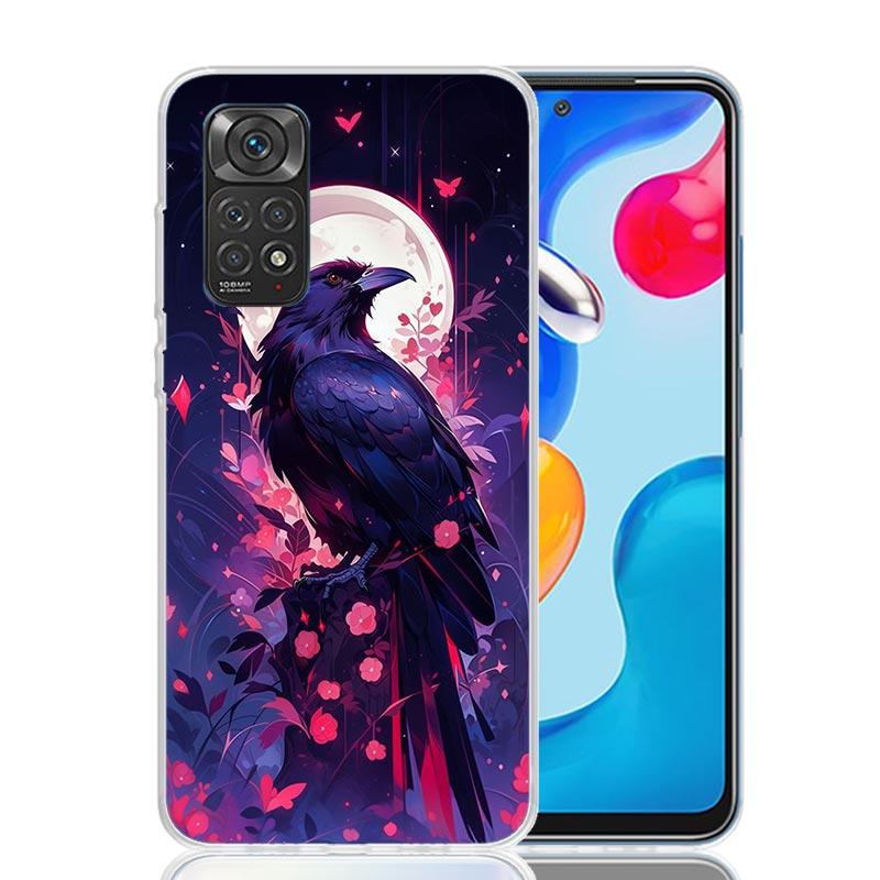 Animal Oil Painting Bird Phone Case For Xiaomi Redmi Note 15 14 13 12S 12 Pro Plus 11S 11E 11 11T 10S 10 Art Soft Pattern Cover