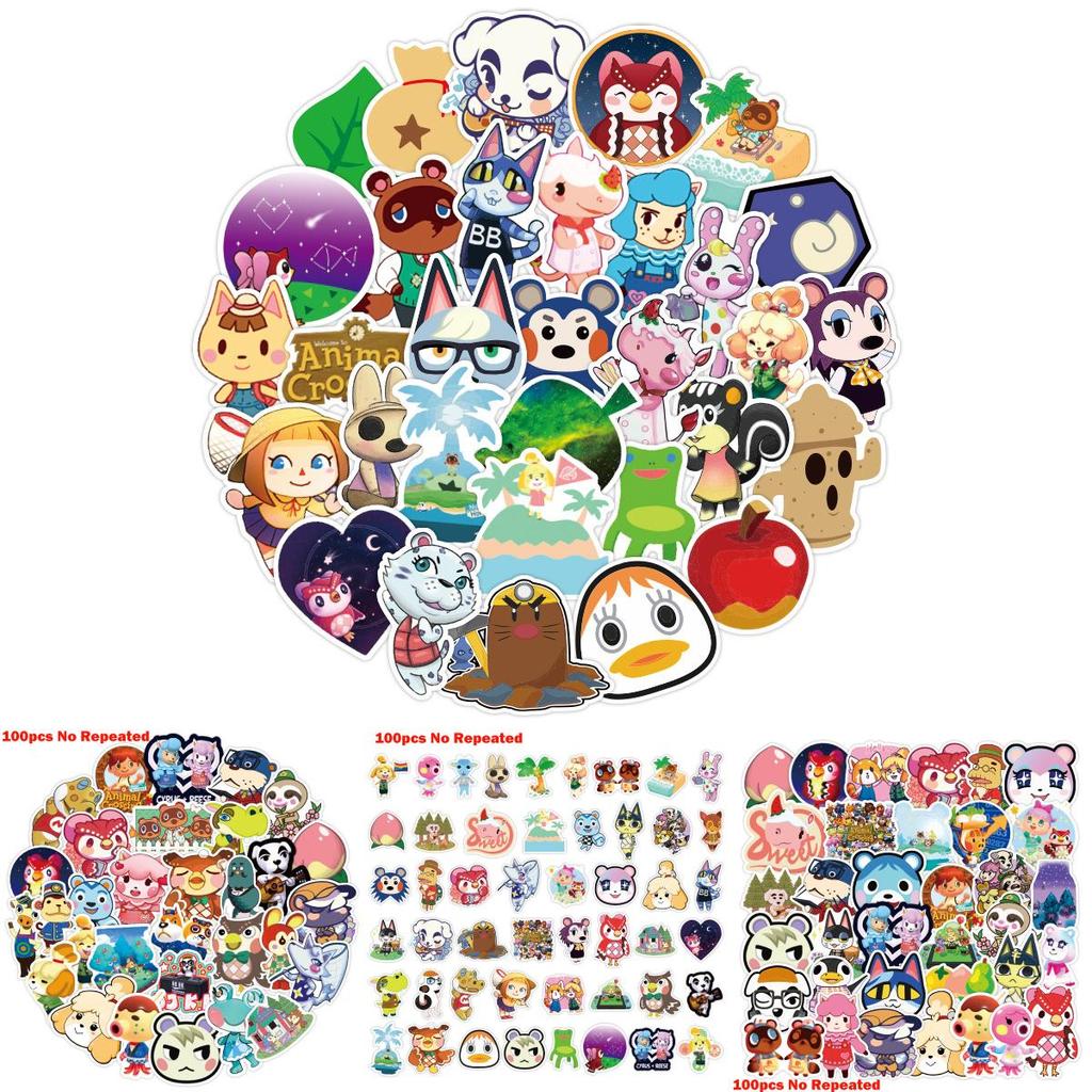 Waterproof And Durable Animal Crossing Stickers Set For Various Surfaces