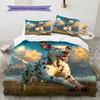 Biancheria da letto con motivo dalmata sull'erba Decorazione per la casa Regalo di compleanno (1 * copripiumino + 2 * federa, senza nucleo)
