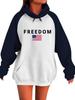 2025 Mixed Color Raglan Sleeve Hooded Pullover - Casual Loose Sweatshirt for Spring & Autumn