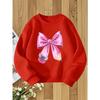 European Size  Round Neck Sweatshirt with Fashionable Print, a Versatile Top