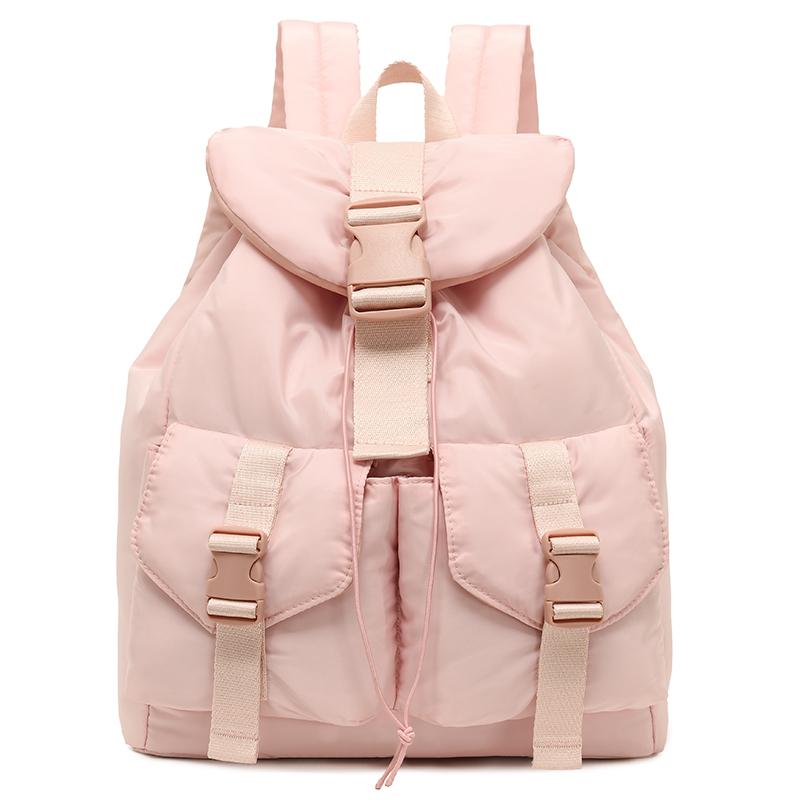 Large Capacity Lightweight Backpack Solid Color Backpack