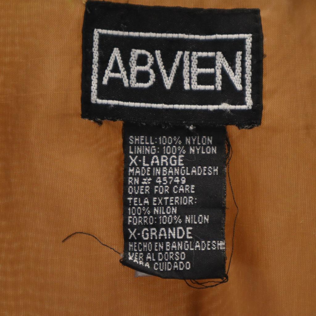 ABVIEN 90s Old Floral Nylon Jacket XL Brown Women Used