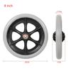 2Piece Wheelchair Casters Wheel Replacement Parts 8 Inch For Wheelchair Front Wheel Wheelbarrow