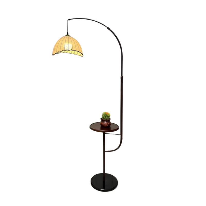 OEING Mid-Century Retro Floor Lamp with Table