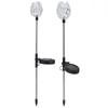 2Pcs Garden Solar Lights LED RGB Fast Charging Petal Design Easy Installation Outdoor Solar Lights