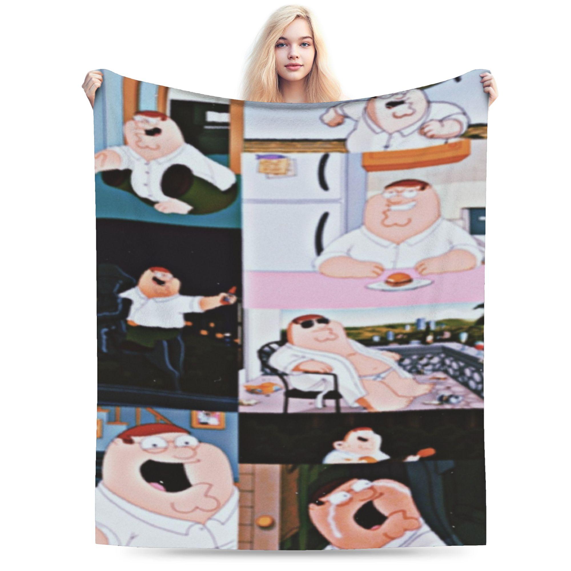 

Stylish Peters Griffins Blanket Soft Flannel Relax Throw Blanket Machine Washable 80x60in