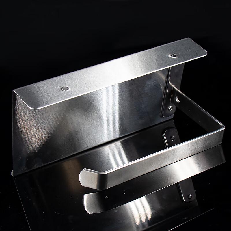 HAISTIKE No-Drill 304 Stainless Steel Toilet Paper Holder with Phone Shelf