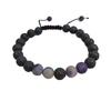 Fashion Matching Bracelets Adjustable Black Matte Lava Rocks Diffuser Bracelet Prayer Beads Women Accessories Gifts for Men
