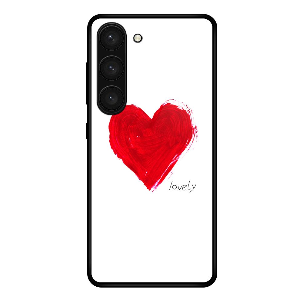 For Samsung Galaxy S24+ Slim Case Pattern Printing Tempered Glass PC+TPU Protective Cover